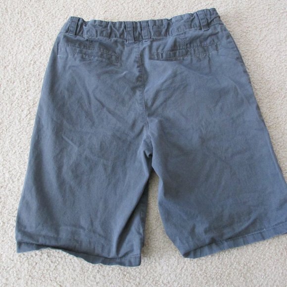 Cat & Jack Chino Shorts Youth Boys Size 16 Gray Elastic Adjustable Casual Bottom - Picture 6 of 7